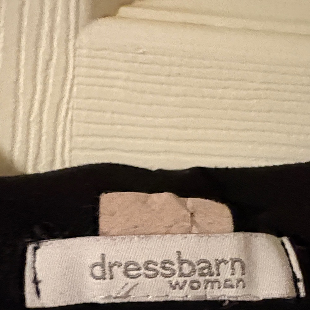 Dress Barn Black Cowl Neck Blouse Size 18 Like new! - Picture 2 of 2